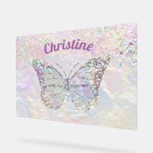 faux nacre butterfly acryl bord
