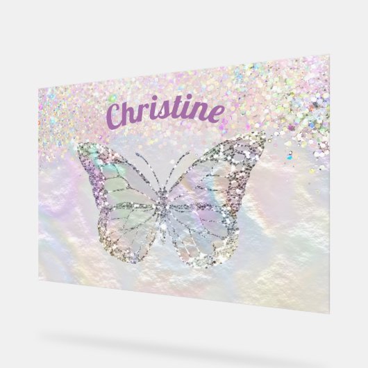 faux nacre butterfly acryl bord (Hoek)
