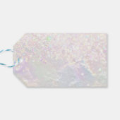 faux nacre butterfly gift labels cadeaulabel (Achterkant Horizontaal)