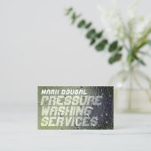 Faux nat oppervlak visitekaartje (Staand voorkant)