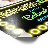Faux neon employé du mois prix photo (Coin)