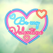Faux Neon zijn mijn zakelijke Valentijn Raamsticker (Vel 3)