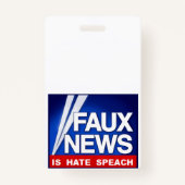 Faux News Badge (Achterkant)