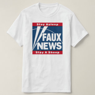Faux News - Blijf slapen Blijf op een schaap van T T-shirt