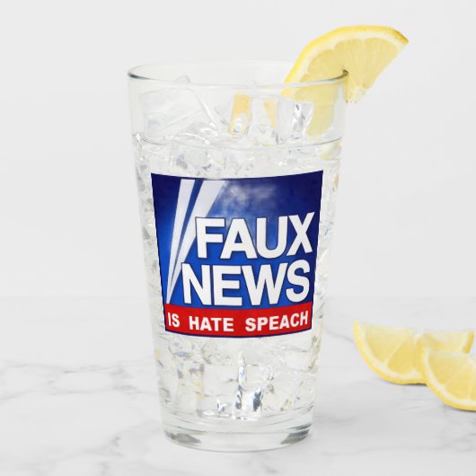 Faux News Glas (Achterkant ijs)