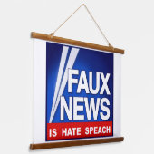 Faux News Hangend Wandkleed (Gebogen)