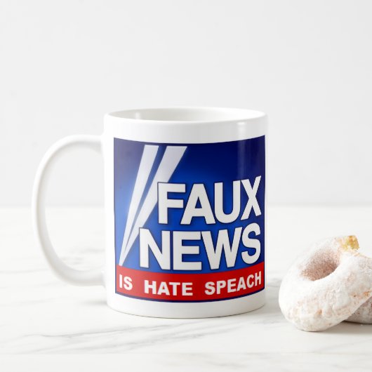 Faux News Koffiemok (Met donut)