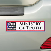 Faux News "Ministry of Truth" Bumpersticker (Op auto)