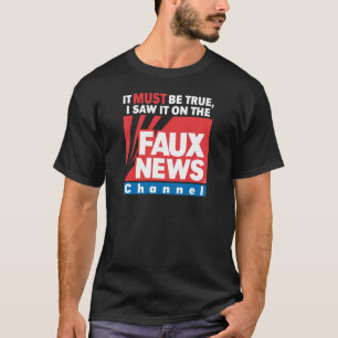 Faux News (op donker) T-shirt