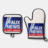 Faux News Ovenwant & Pannenlap Set (Voorkant)