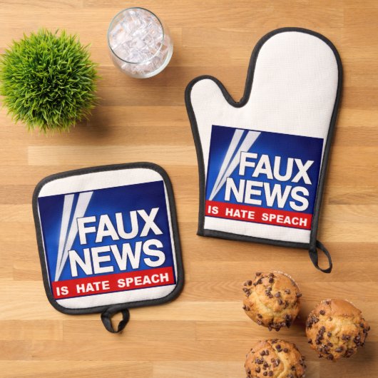 Faux News Ovenwant & Pannenlap Set (Top down)
