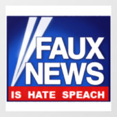Faux News Raamsticker (Vel)