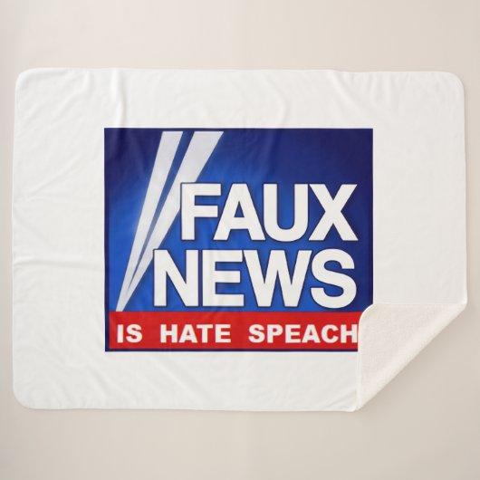 Faux News Sherpa Deken (Voorkant (horizontaal))