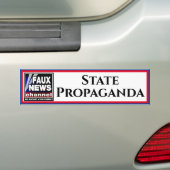 Faux News "State Propaganda" Bumpersticker (Op auto)