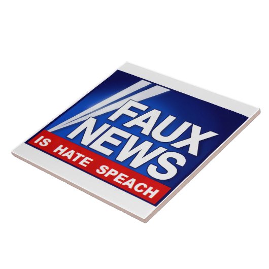Faux News Tegeltje (Zijkant)