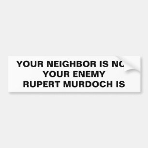 FAUX NEWS UITSCHAKELEN BUMPERSTICKER