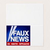 Faux News Visitekaartjes (Buitenkant ongevouwen)