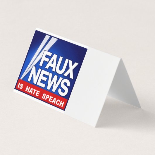 Faux News Visitekaartjes (Voorkant)