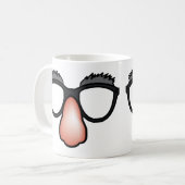 Faux Nez Et Lunettes Tasse Drôle (Devant gauche)