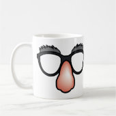 Faux Nez Et Lunettes Tasse Drôle (Gauche)