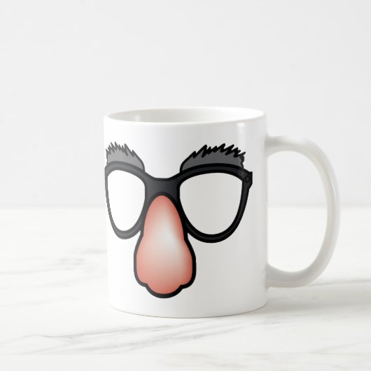 Faux Nez Et Lunettes Tasse Drôle (Droite)