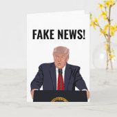 FAUX NOUVELLES ! CARTE D'ANNIVERSAIRE TRUMP FUNNY (Fleur jaune)