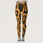 Faux ocelot skin Leggings (Voorkant)