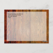 Faux-olied Wood Plank op maat Briefkaart (Achterkant)
