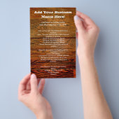 Faux-olied Wood Plank op maat Flyer (Hand)
