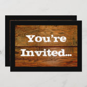 Faux-olied Wood Plank op maat Kaart (Voorkant / Achterkant)