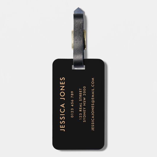 Faux oogschaduw make-up pallete roze bagagelabel (Achterkant verticaal)