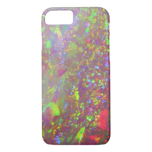 Faux opal gem gemstone bling bokeh hipster hologra Case-Mate iPhone case (Achterkant)