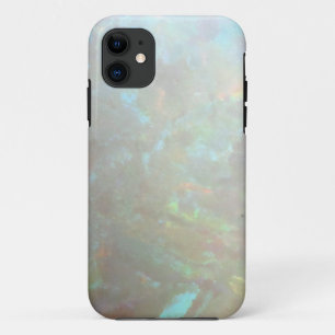 Faux opal gem gemstone minerale foto hipster bokeh iPhone 11 hoesje