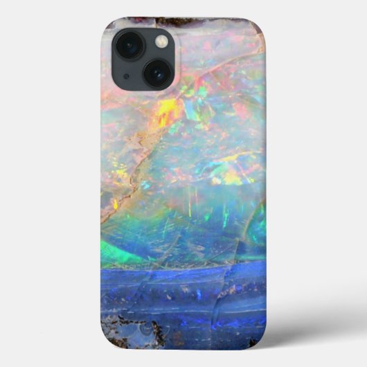 Faux opal gem gemstone minerbling bokeh hipster Case-Mate iPhone case (Achterkant)