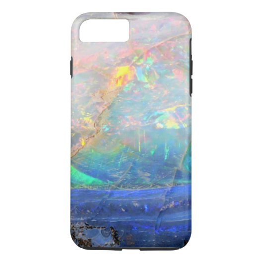 Faux opal gem gemstone minerbling bokeh hipster Case-Mate iPhone case (Achterkant)
