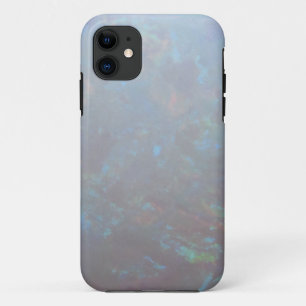 Faux opal gem geode gemstone foto hipster bokeh iPhone 11 hoesje