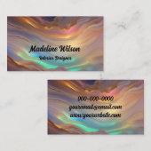 Faux Opal Stone Logo Visitekaartje (Voorkant / Achterkant)