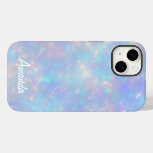  Faux Opalescent Kleuren Case-Mate iPhone Case (Achterkant (horizontaal))