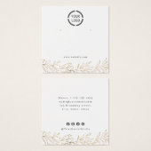 Faux or botanique personnalisé logo oreille (Devant & derrière)