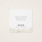 Faux or botanique personnalisé logo oreille (Dos)