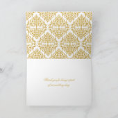 Faux Or Flourish Damask Merci (Intérieur)