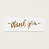 Faux or Glitter Script Merci Cadeau de Mariage (Devant)