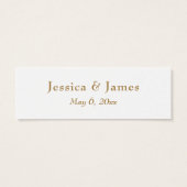 Faux or Glitter Script Merci Cadeau de Mariage (Dos)