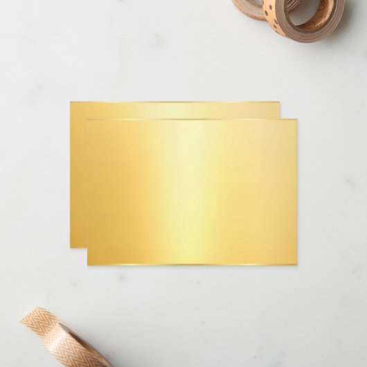 Faux Or moderne Elégant Modèle blanc (Devant/Arrière en situation)