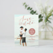 Faux or rose doré | Carte postale Photo Enregistre (Debout devant)