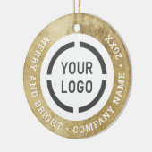 Faux or sur mesure ornements d'affaires avec logo (Gauche)