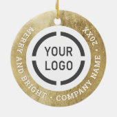 Faux or sur mesure ornements d'affaires avec logo (Dos)
