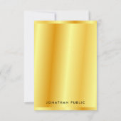 Faux Or tendance Revêtement métallique Modèle pers (Dos)