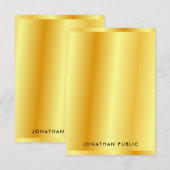 Faux Or tendance Revêtement métallique Modèle pers (Devant / Derrière)