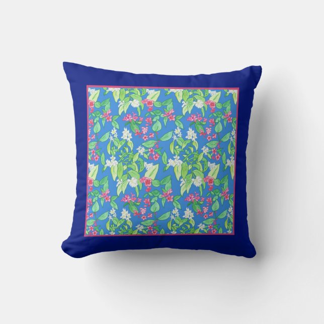 Faux Orange et Weigelia Coussin ou Cushion (Recto)